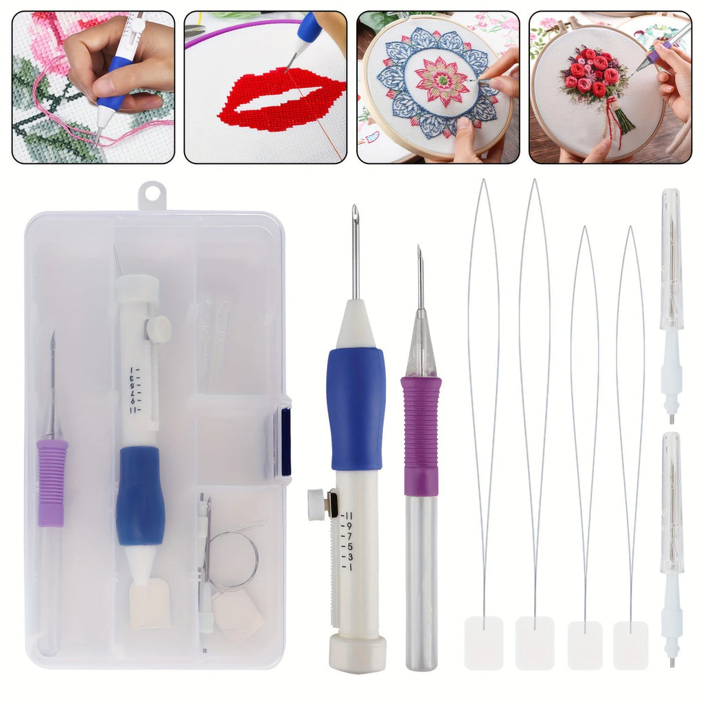 Set Aiguilles Magiques Punch Needle + 50 Fils Offerts — photo 8