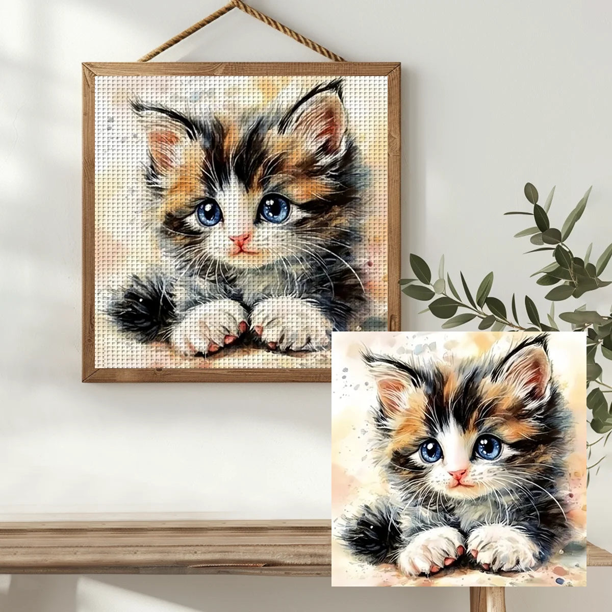 Kit Point de Croix Chat 40x40 cm II — photo 3