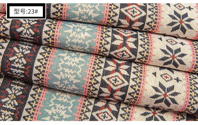 Tissu Lin Coton Ethnique au Mètre — photo 39