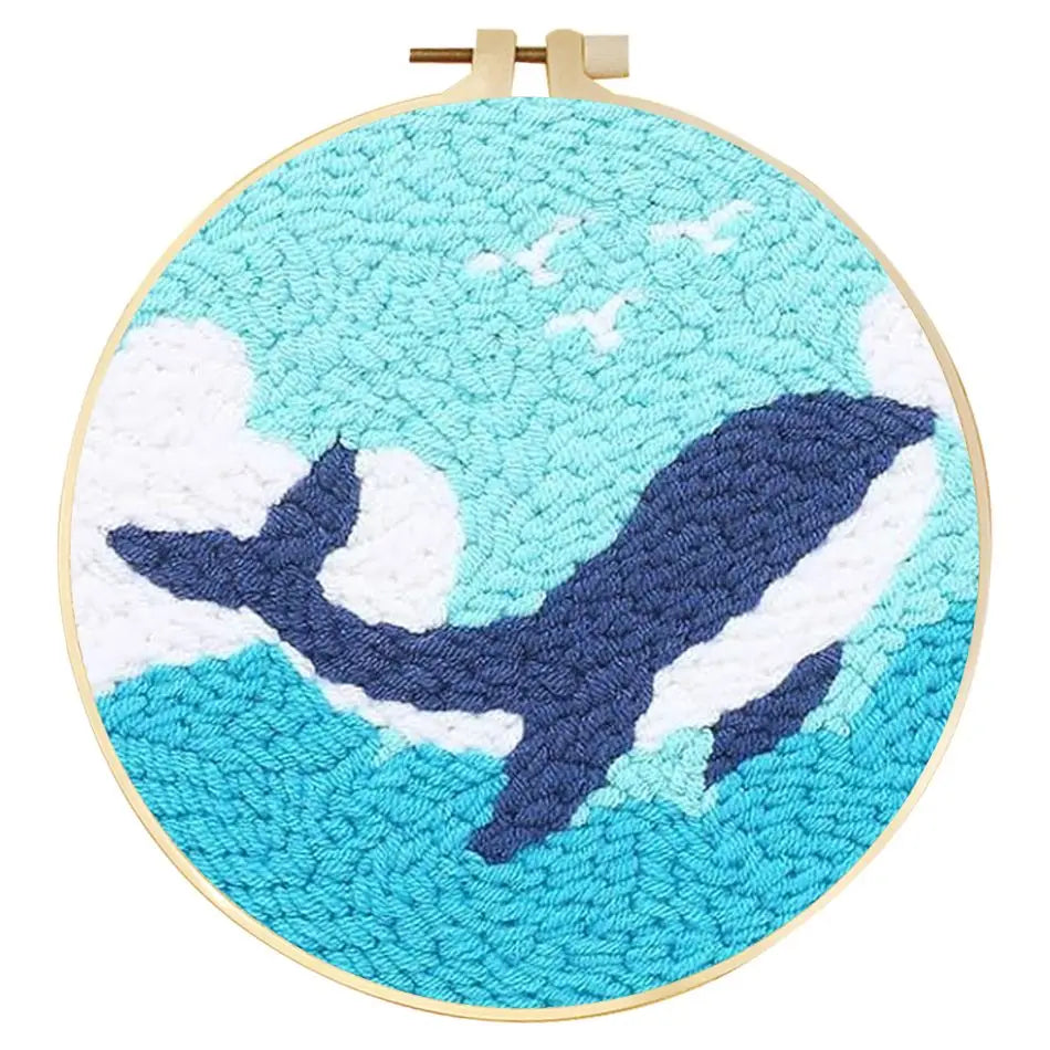 Kit Punch Needle Baleine — Déco Marine — photo 11