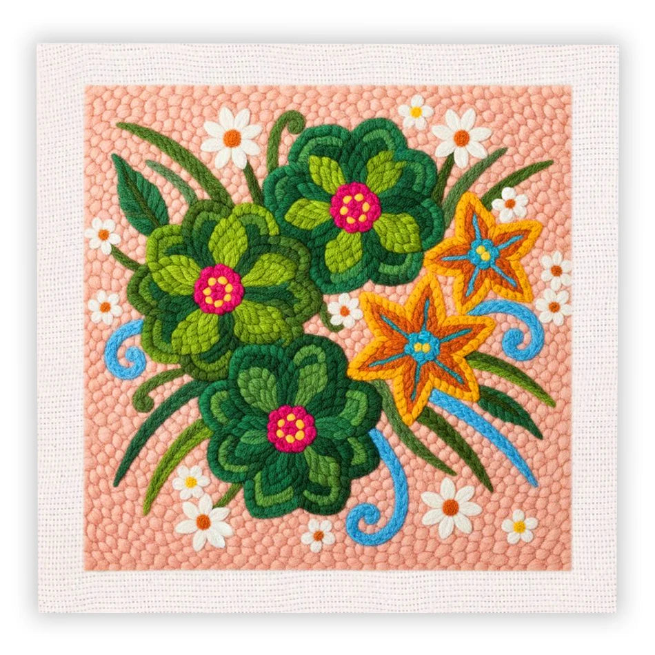 Kit Punch Needle Bouquet Floral — photo 14