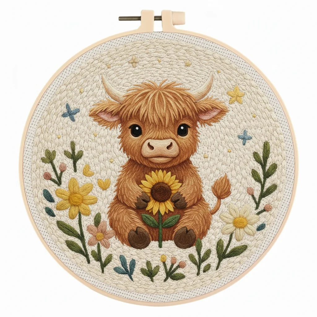 Kit Punch Needle Vache Mignonne — photo 23
