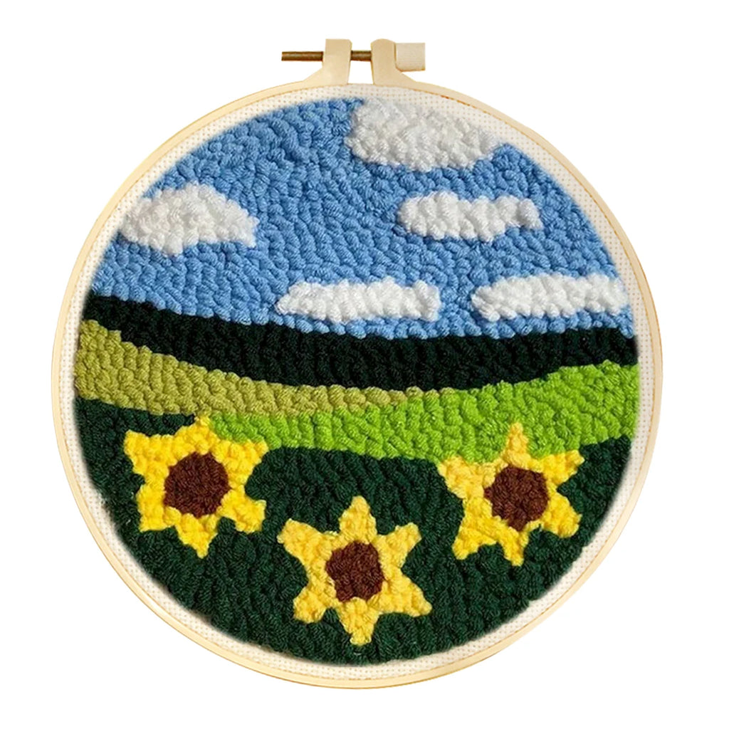 Kit Punch Needle Paysage Fleurs 20 cm — photo 17