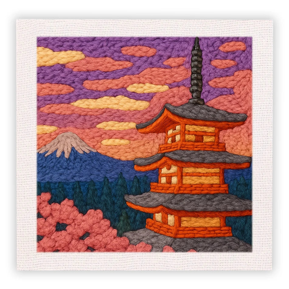 Kit Punch Needle Ville 25x25 cm — photo 16