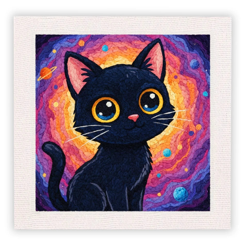 Kit Punch Needle Chat Noir 25x25 cm — photo 18