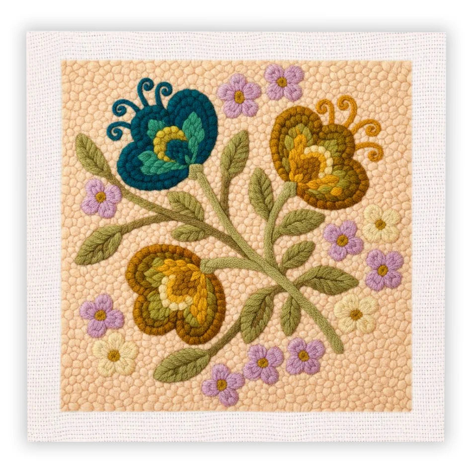 Kit Punch Needle Bouquet Floral — photo 15
