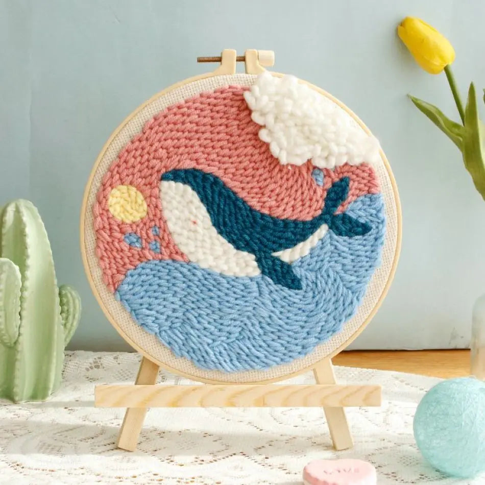 Kit Punch Needle Baleine — Déco Marine — photo 7