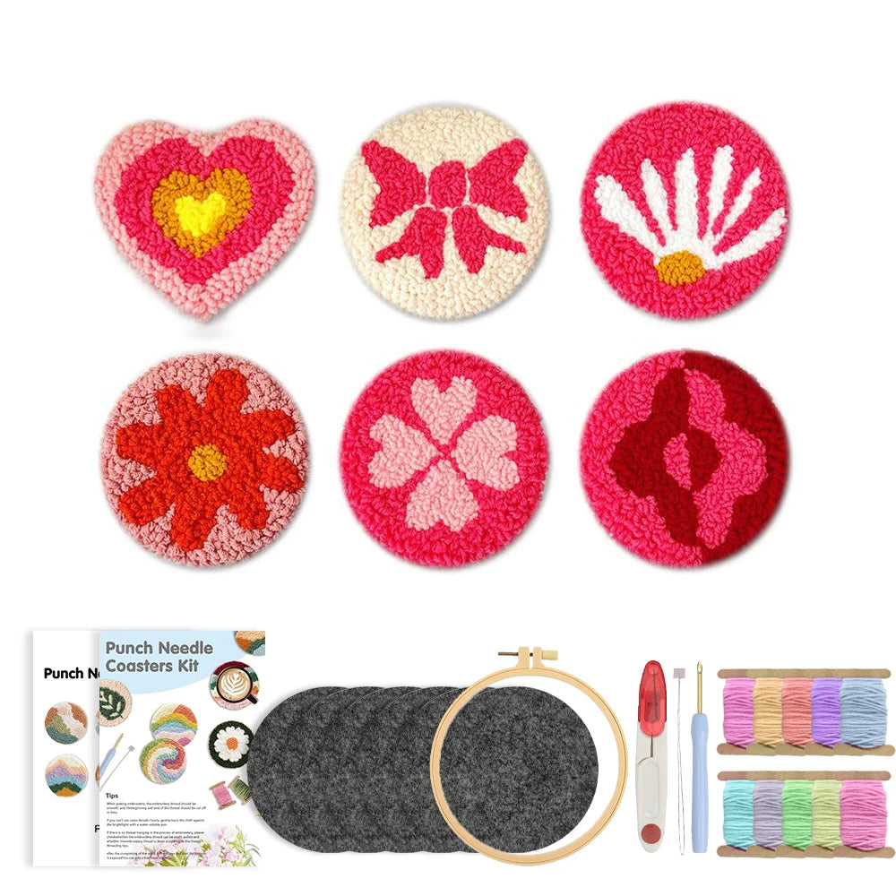 Kit 6 Sous-verres Cœurs Roses — photo 14